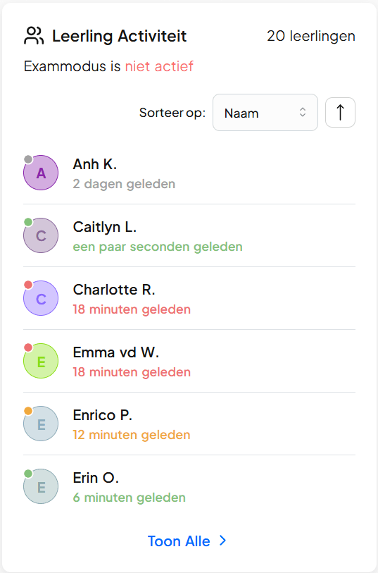 Leerlingactiviteit